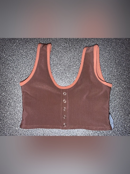 Tiger Friday Other - Tiger Friday Kids Dance Crop Top - Brown Size Child X-Large